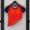 Spain 2026 Home 2 Stars Women Asymmetric Hem Crop - Women's Fit