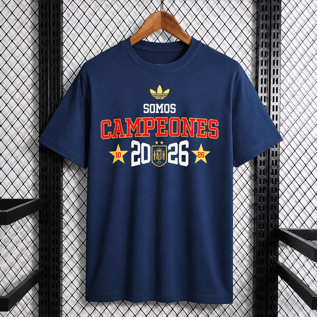 Spain 2026 Navy Campeones Casual T-Shirt