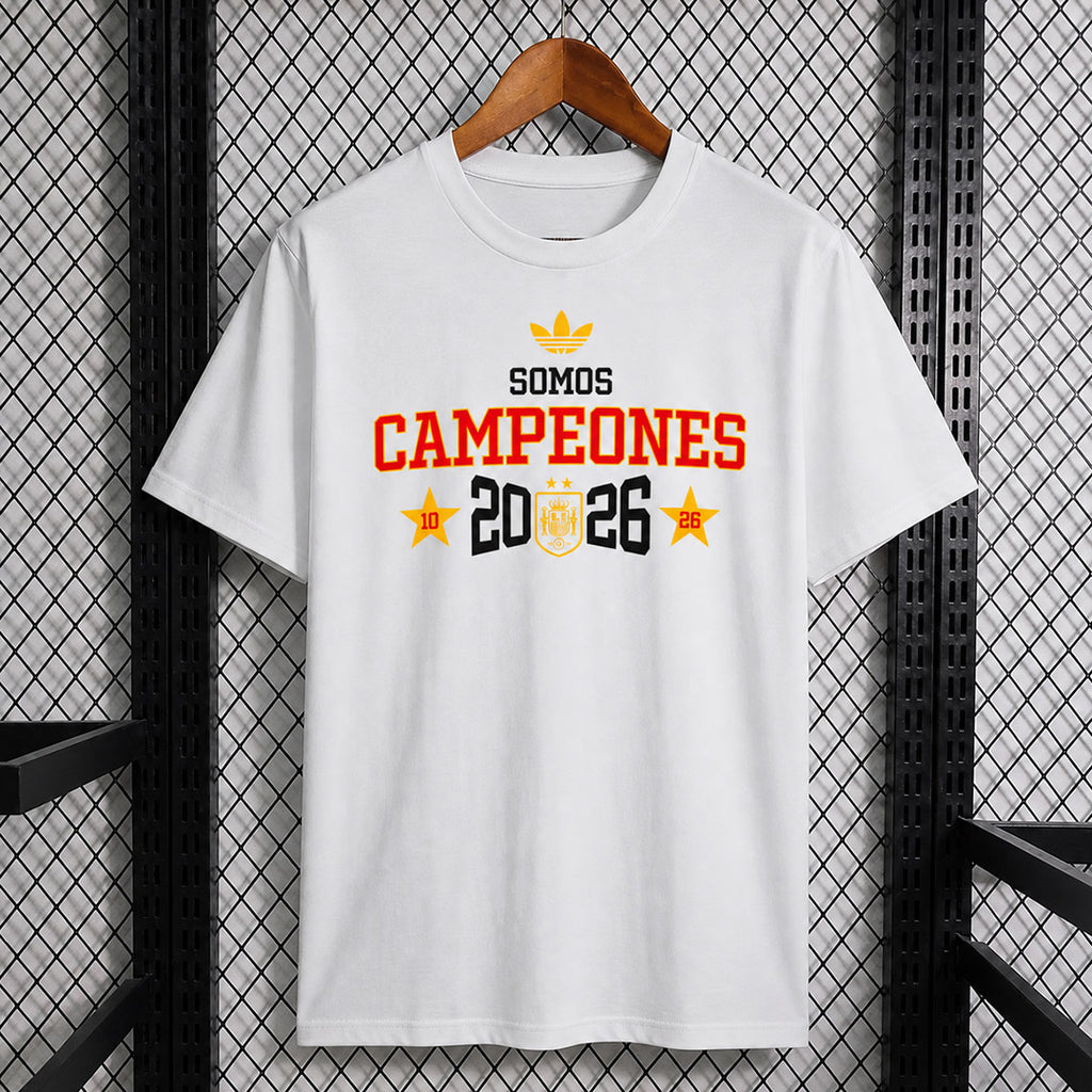 Spain 2026 White Campeones Casual T-Shirt