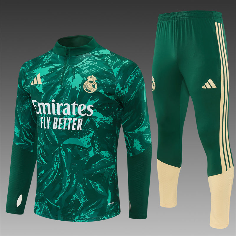 Real Madrid 2026/27 Green ¼  Zip Training Set | Adult + Kids Sizes