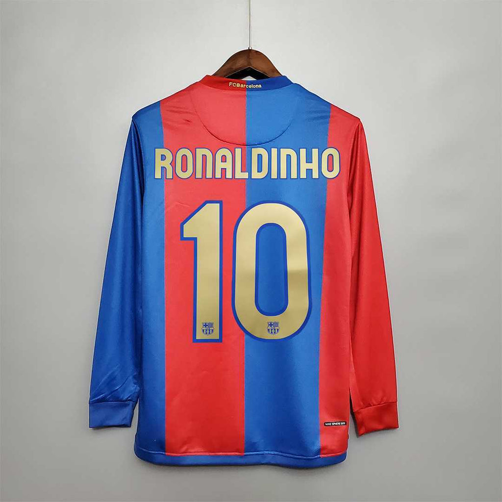 Barcelona 2006/07 Home Long Sleeve - Retro