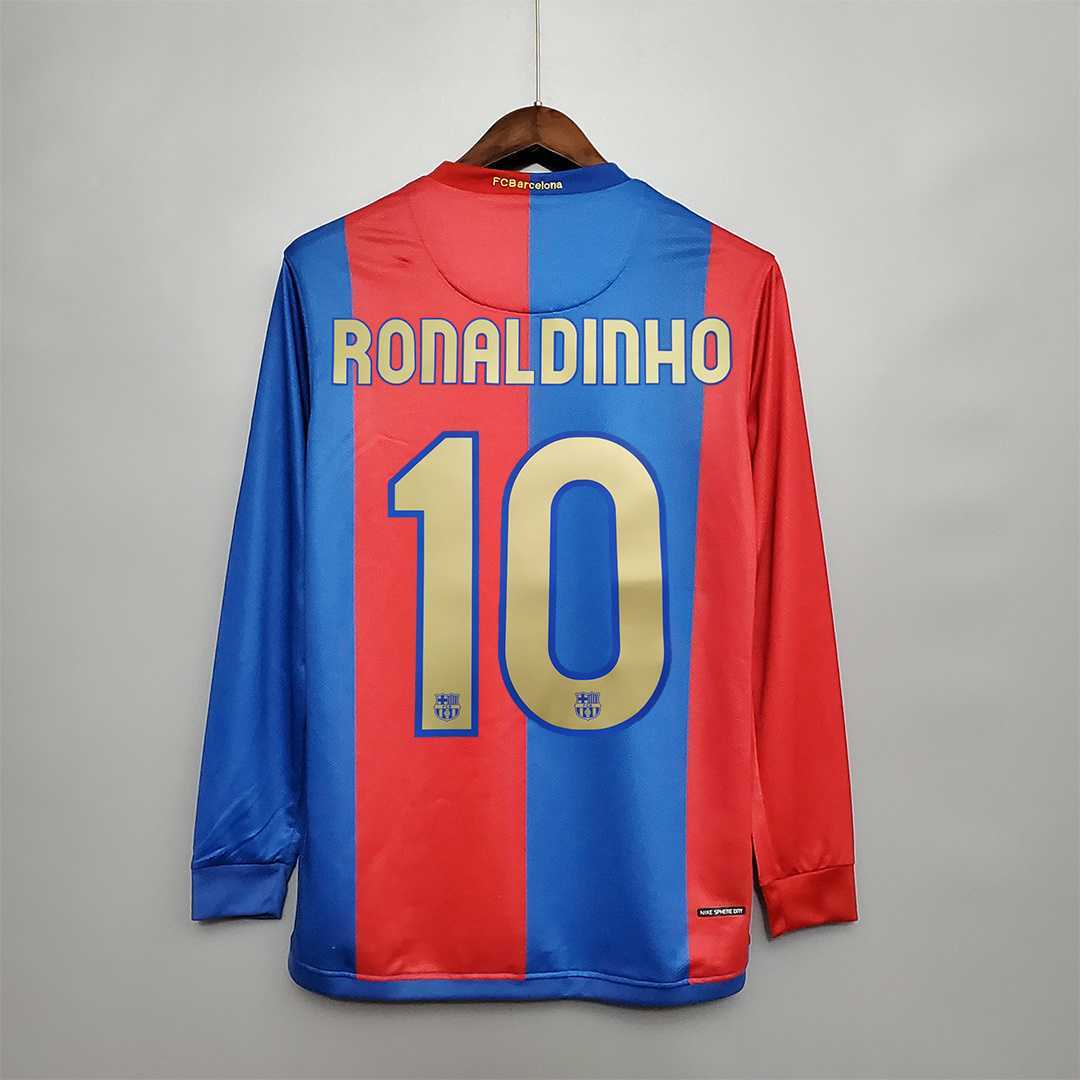 Barcelona 2006/07 Home Long Sleeve - Retro