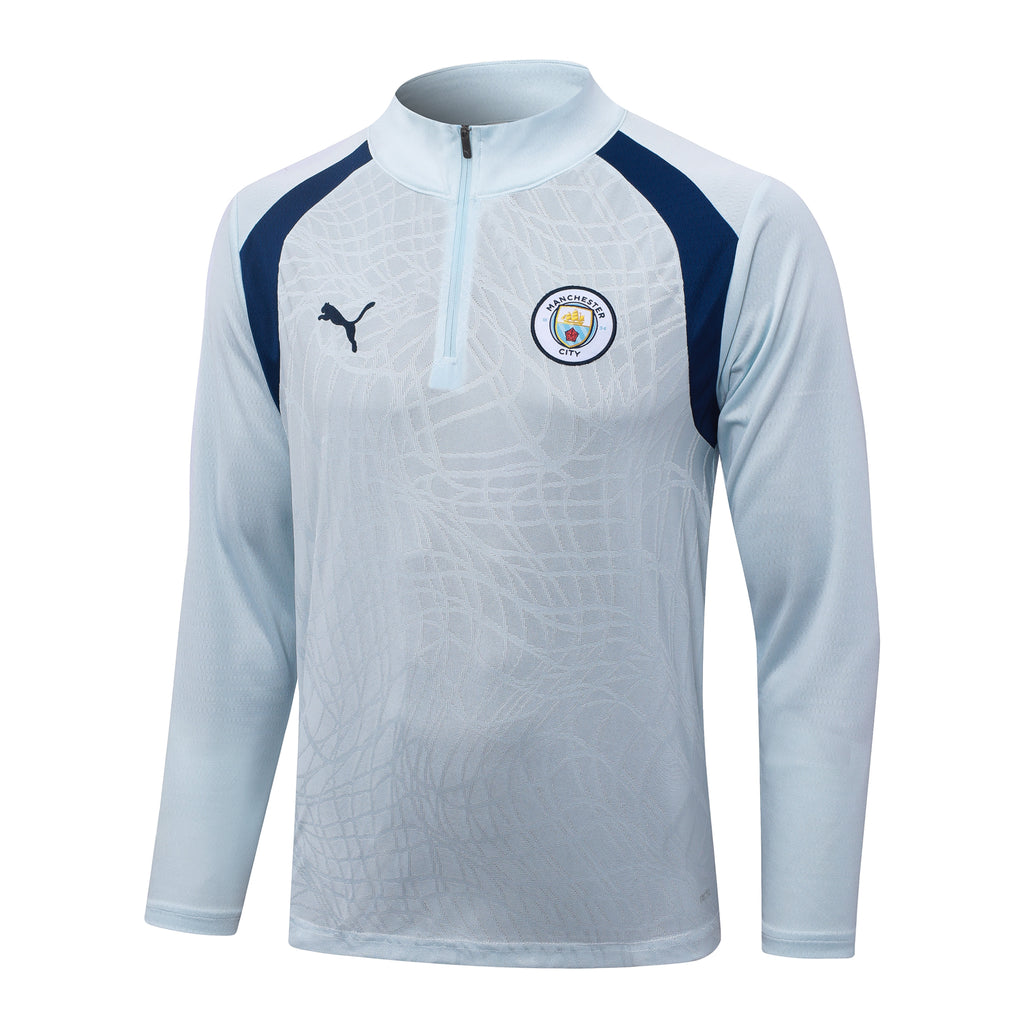 Manchester City 2026/27 Pale Blue ¼  Zip Training Set | Adult + Kids Sizes