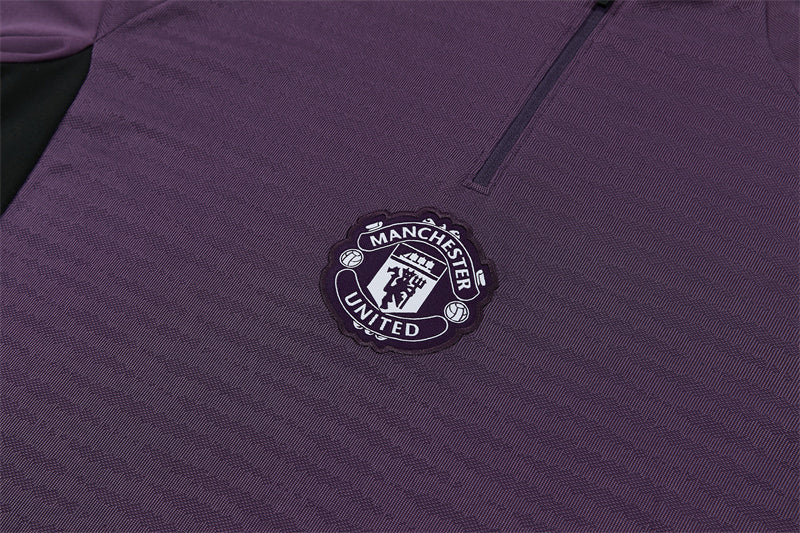 Manchester United 2025/26 Purple ¼  Zip Training Set | Adult + Kids Sizes