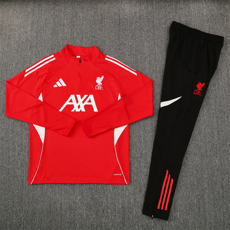 Liverpool FC 2025/26 Red ¼  Zip Training Set | Adult + Kids Sizes