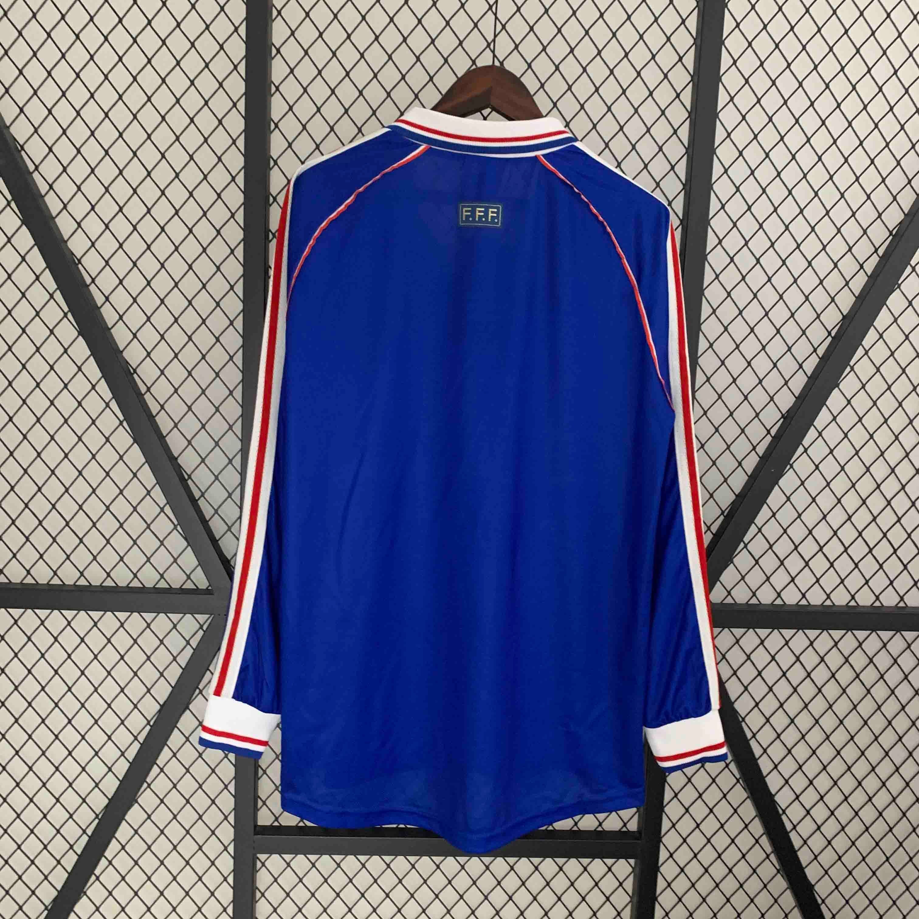 France 1998 Home Long Sleeve - Retro