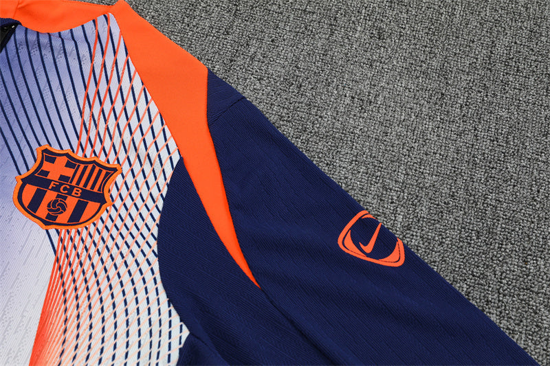 Barcelona 2025/26 Navy T90 ¼ Zip Training Set | Adult + Kids Sizes