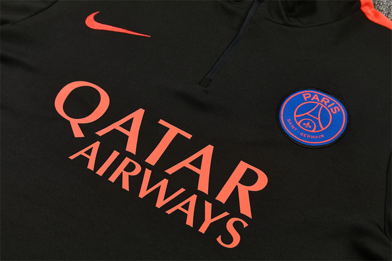 Paris Saint-Germain 2026/27 Black ¼  Zip Training Set | Adult + Kids Sizes