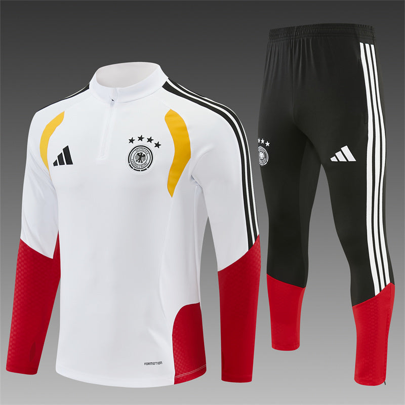 Germany 2026/27 White ¼  Zip Training Set | Adult + Kids Sizes
