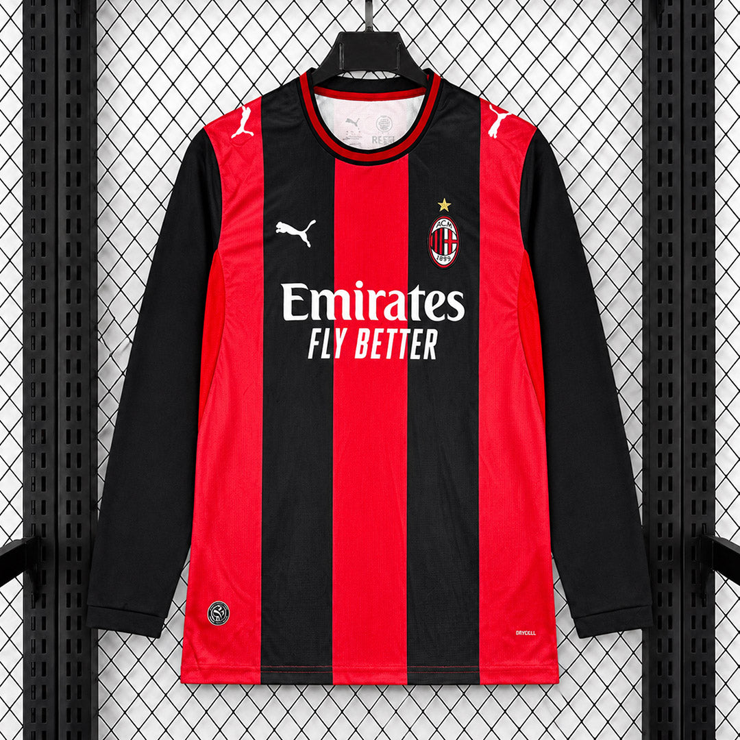 AC Milan 2026/27 Home Long Sleeve - Fan Version