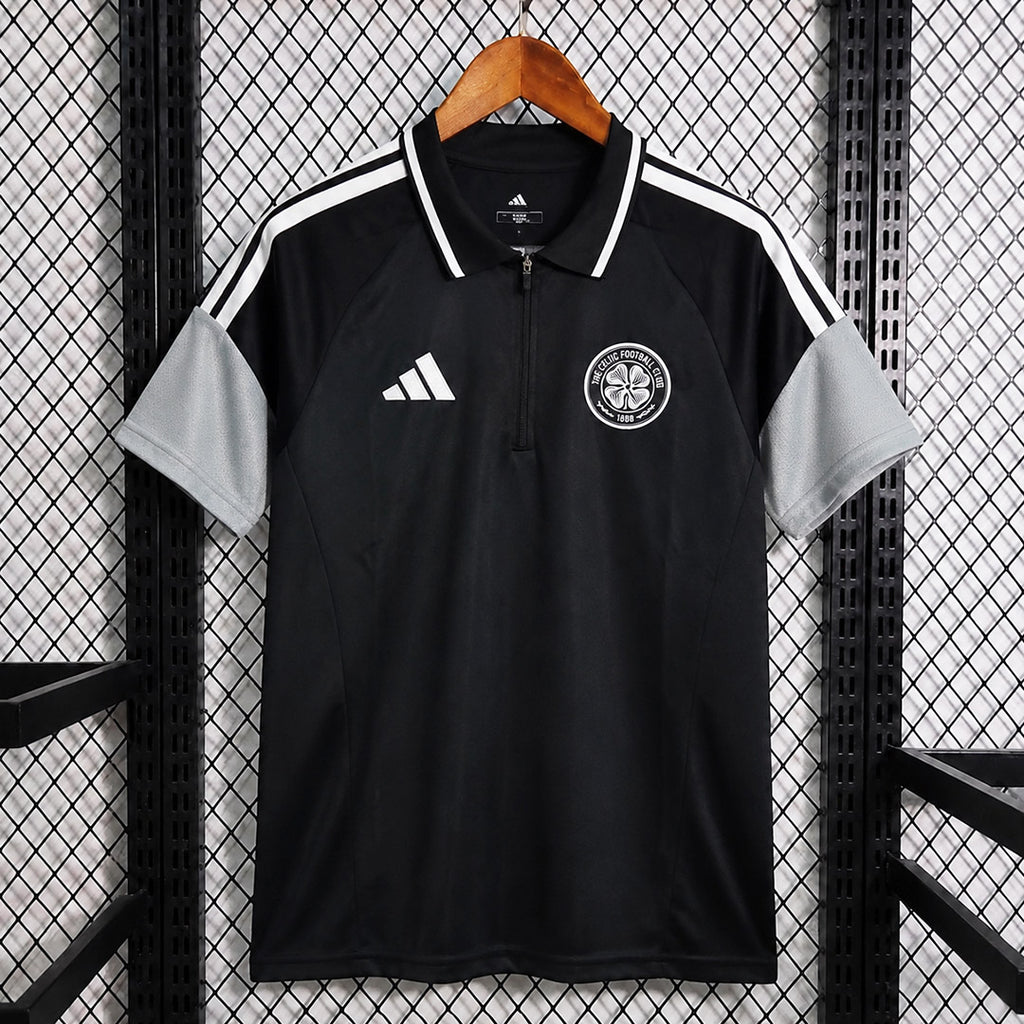 Celtic FC 2026/27 Black Travel Polo