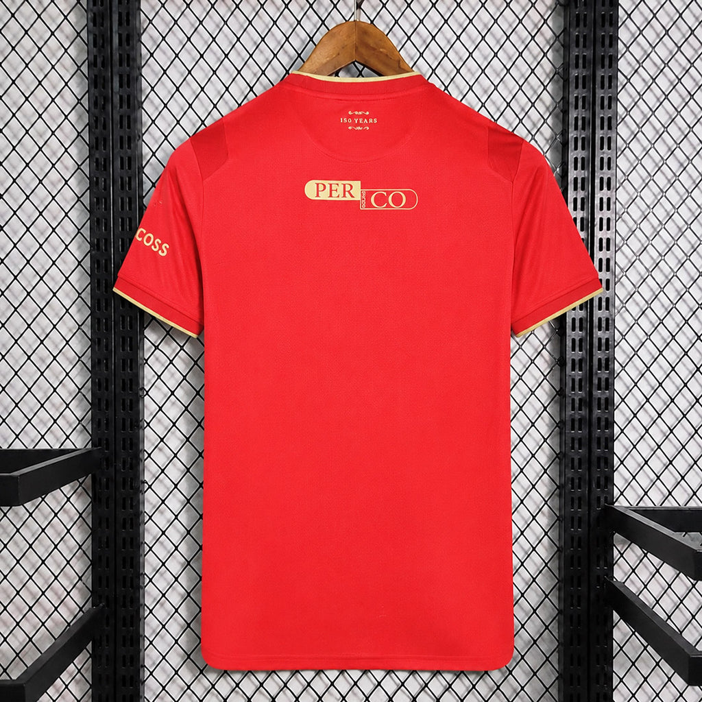 Red Middlesbrough home fan football shirt, back sponsor logo, plain rear