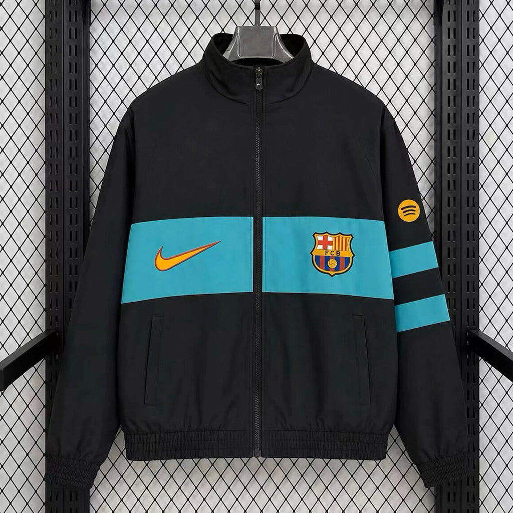 Barcelona 2026/27 Black 1996 Retro Style Windbreaker