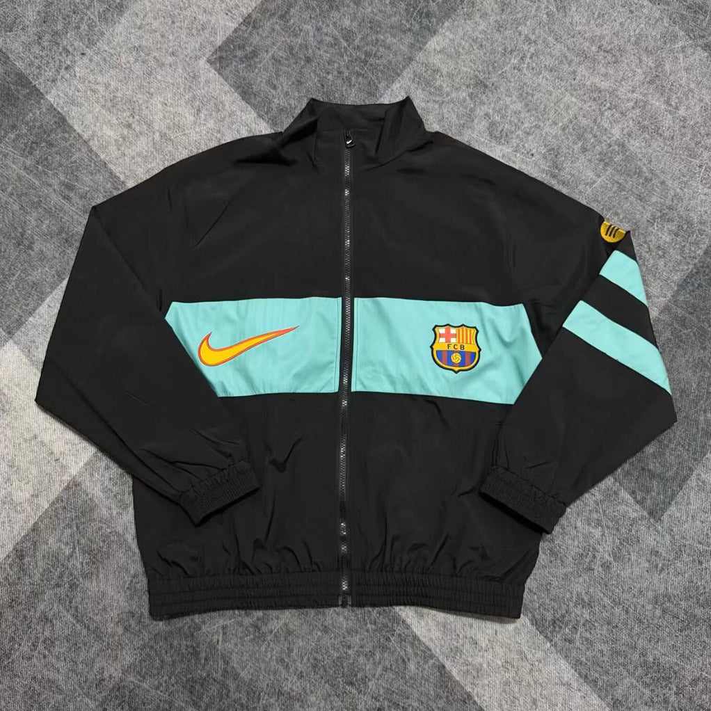 Barcelona 2026/27 Black 1996 Retro Style Windbreaker