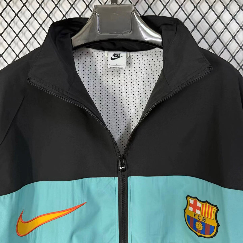 Barcelona 2026/27 Black 1996 Retro Style Windbreaker