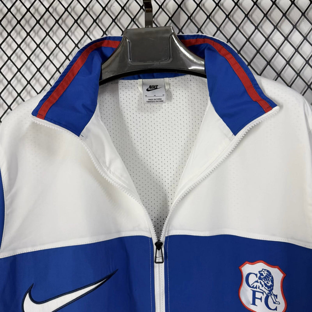 Chelsea 2026/27 White 1996 Retro Style Windbreaker