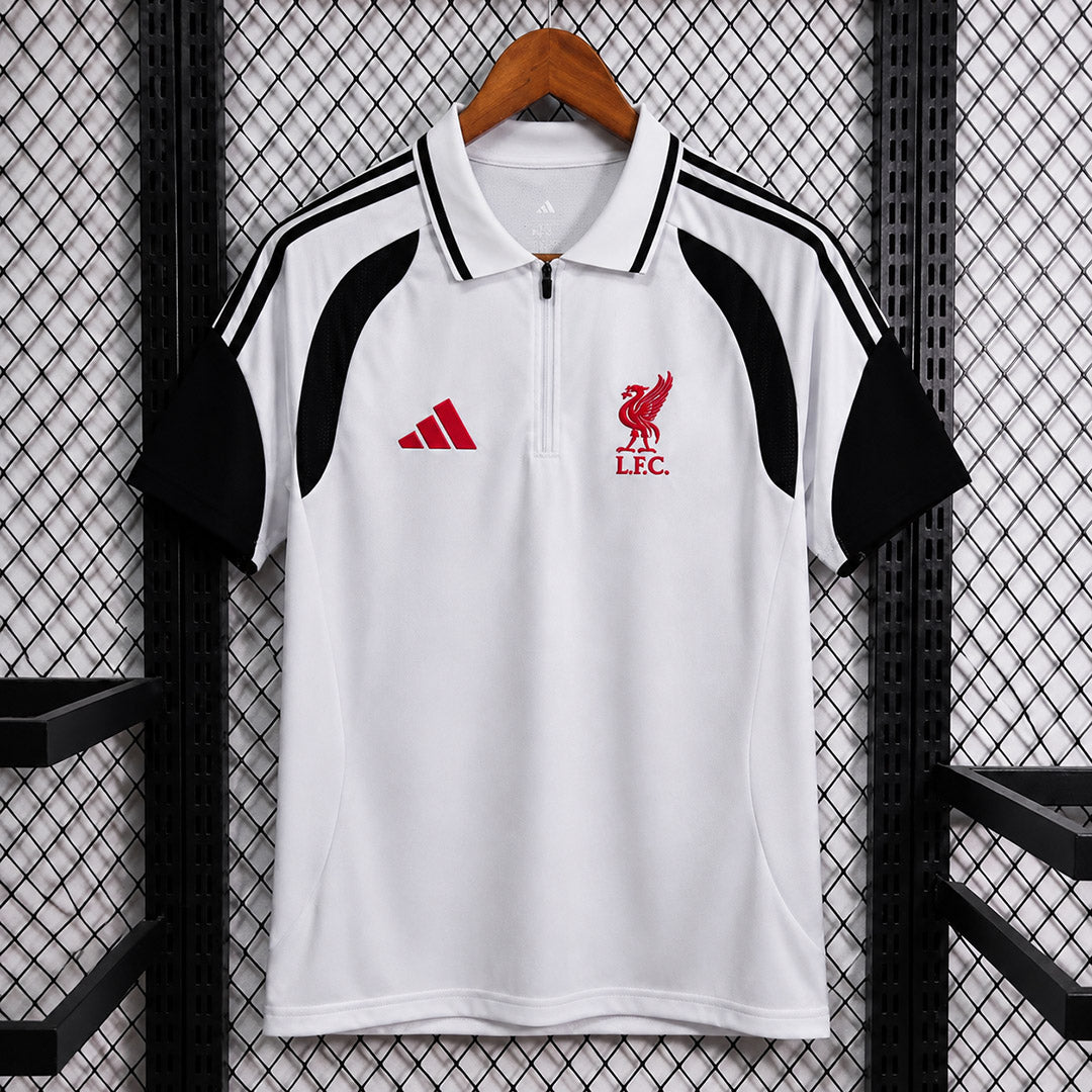 Liverpool FC 2026/27 White Travel Polo