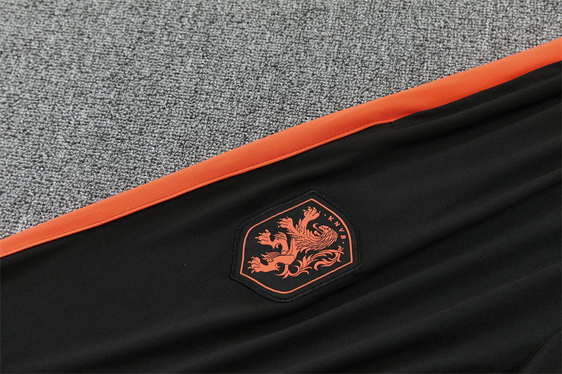 Netherlands 2026/27 Black ¼  Zip Training Set | Adult + Kids Sizes