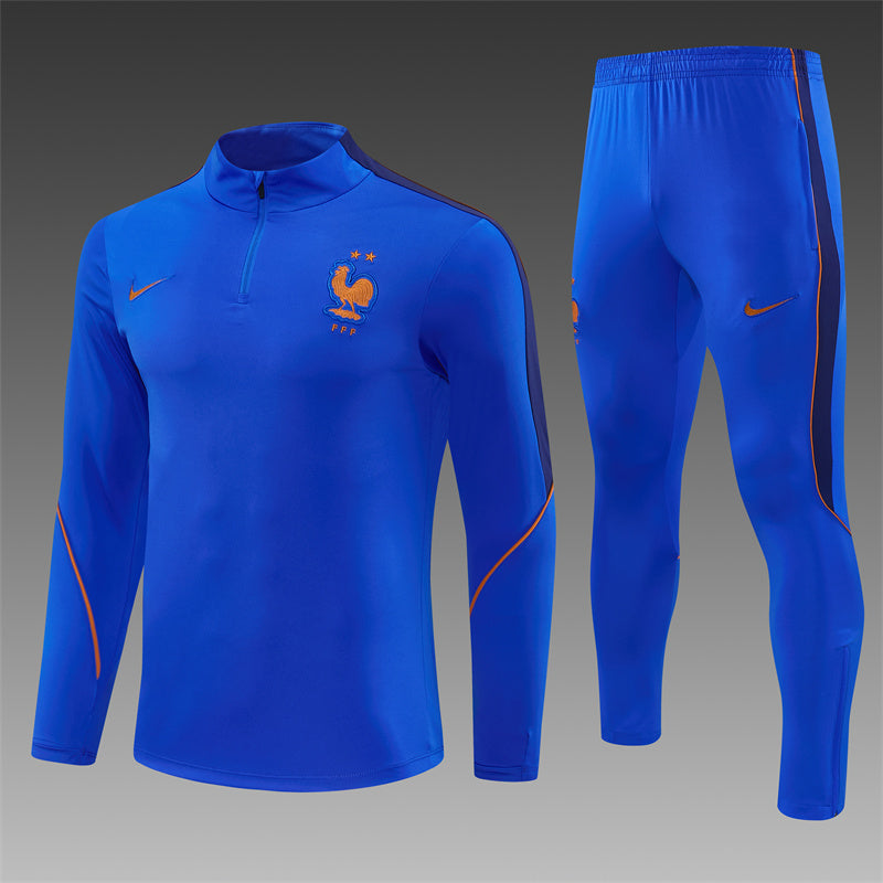 France 2026/27 Blue ¼  Zip Training Set | Adult + Kids Sizes