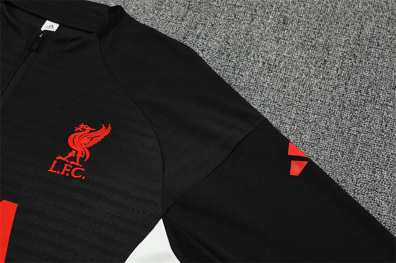 Liverpool FC 2025/26 Black ¼  Zip Training Set | Adult + Kids Sizes