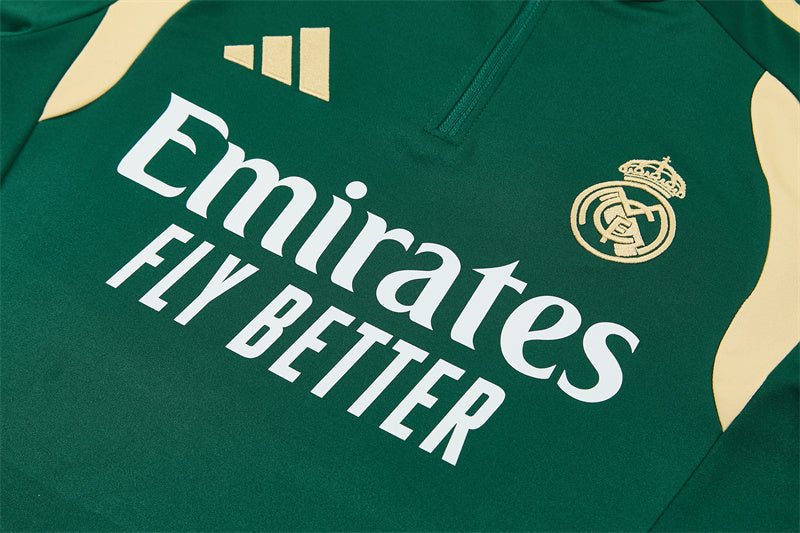 Real Madrid 2026/27 Dark Green ¼  Zip Training Set | Adult + Kids Sizes