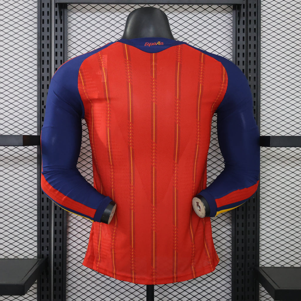 Spain 2026 Home ** 2 Stars + FIFA Champ. Badge Long Sleeve - Player Version
