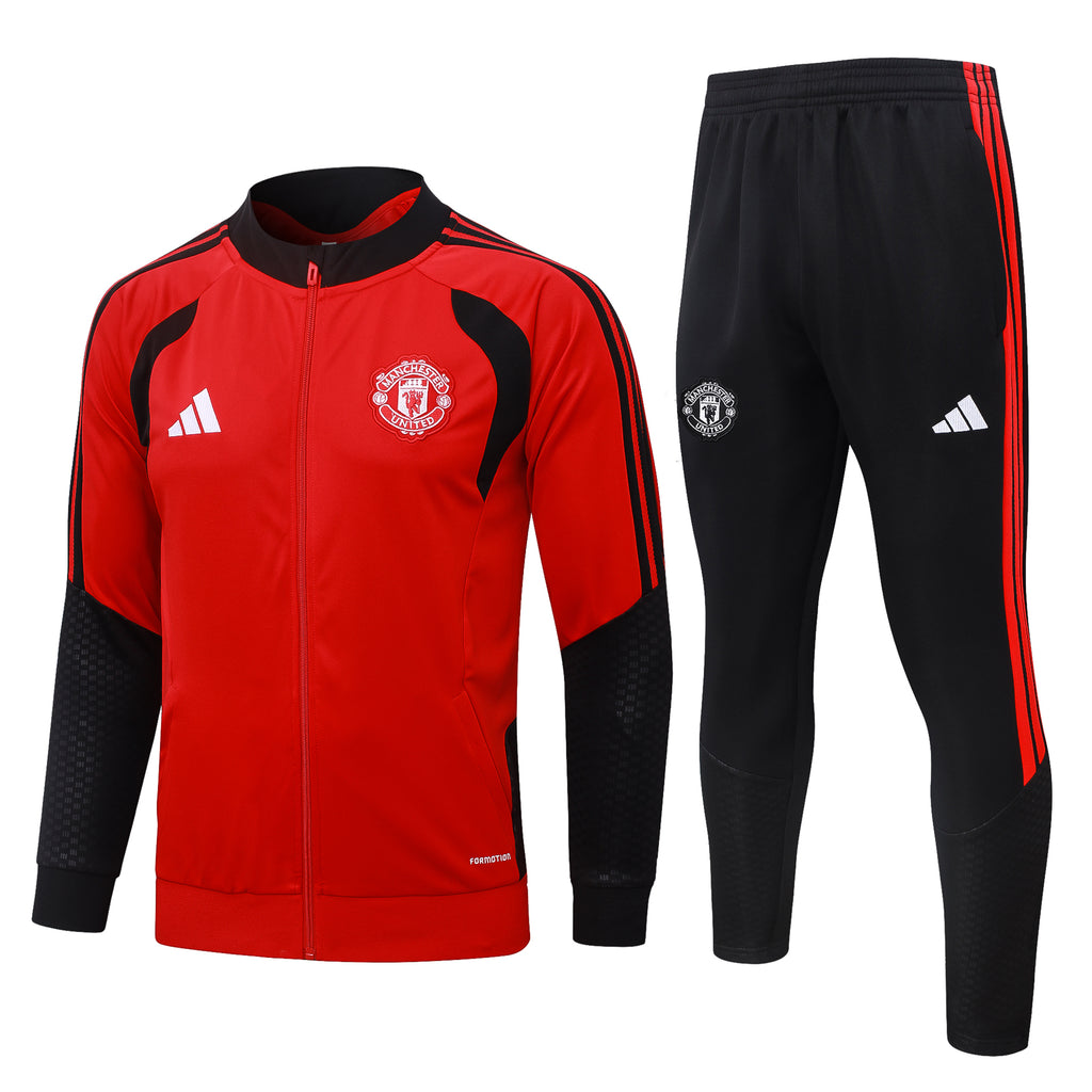 Manchester United 2026/27 Red Black Tracksuit  | Adult + Kids Sizes