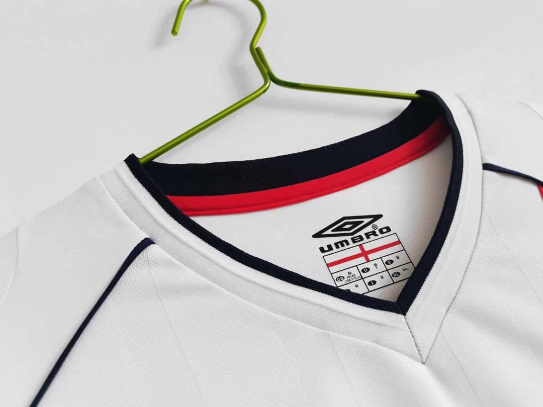 England 2002 Home Long Sleeve - Retro