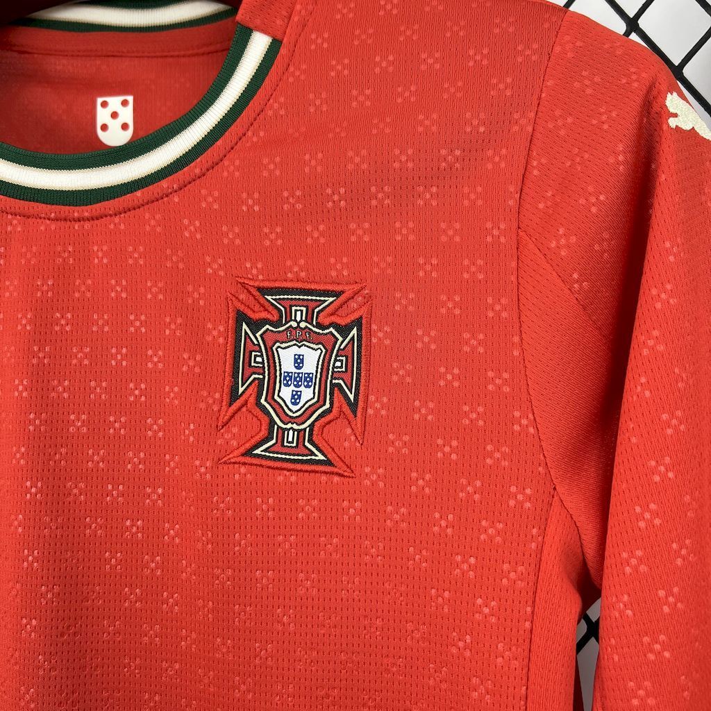 Portugal 2025 Home Long Sleeve - Kid Kit