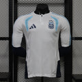 Argentina 2026 White ¼  Zip Player Version Training Top