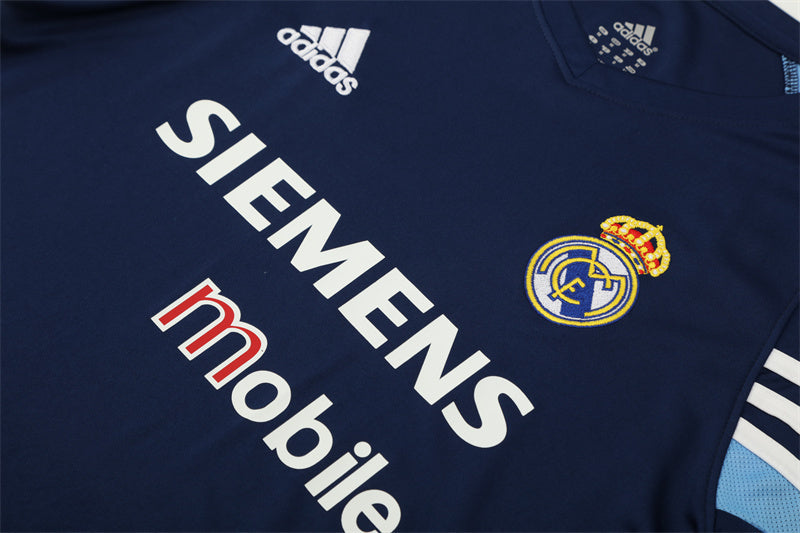 Real Madrid 2003/04 Navy Retro Training Top