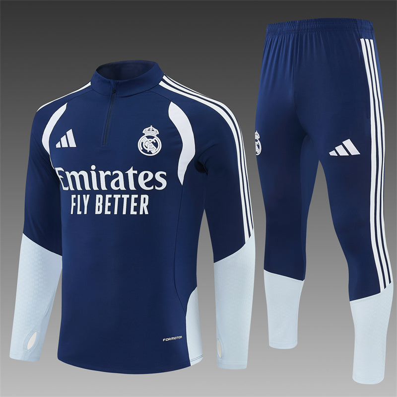 Real Madrid 2026/27 Navy ¼  Zip Training Set | Adult + Kids Sizes
