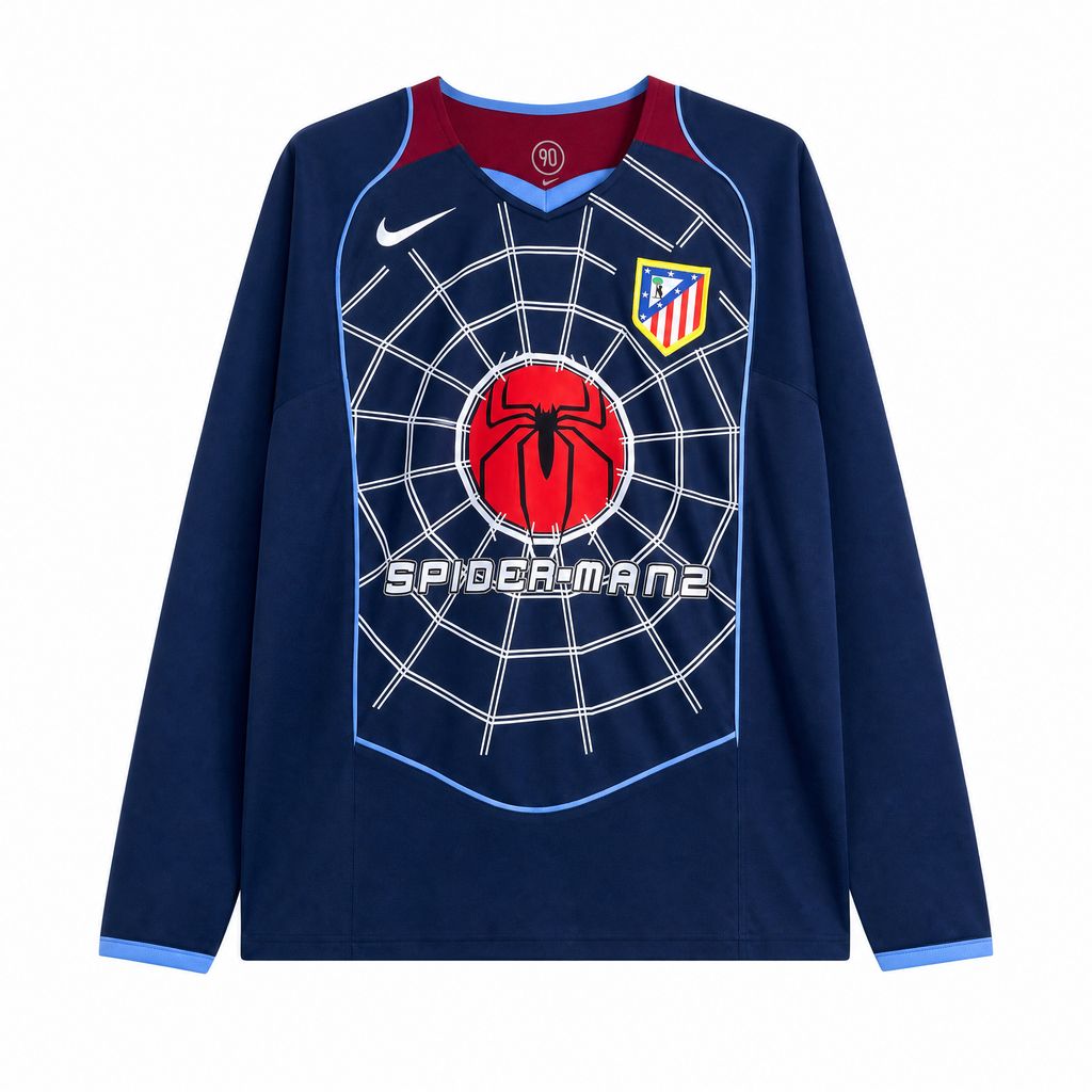 Atletico Madrid 2004/05 Away Long Sleeve - Retro
