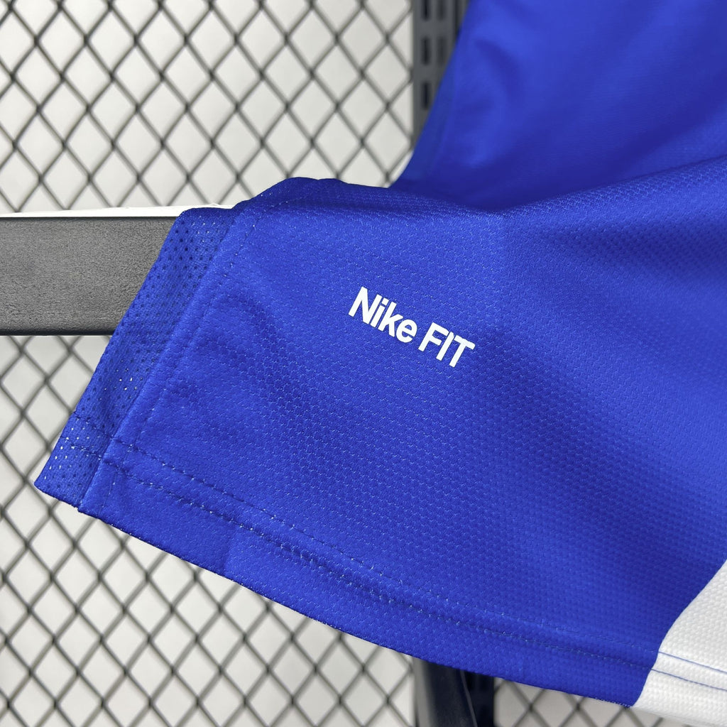 Blue jersey sleeve cuff with Nike FIT logo