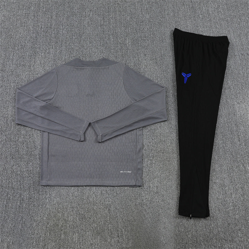 Barcelona 2025/26 Grey Kobe ¼ Zip Training Set | Adult + Kids Sizes