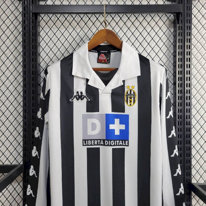 Juventus 1998/00 Home Long Sleeve - Retro