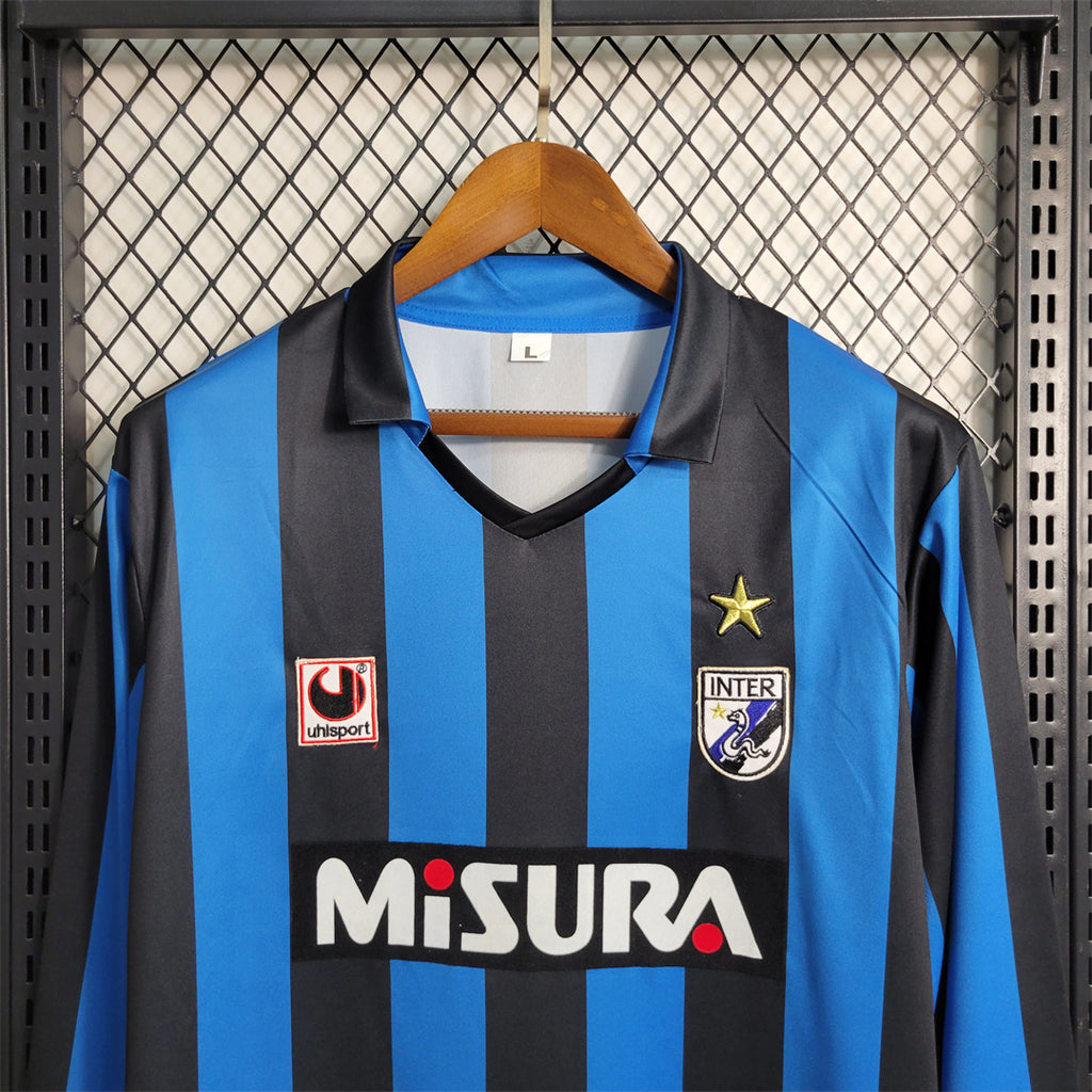 Inter Milan 1988/89 Home Long Sleeve - Retro