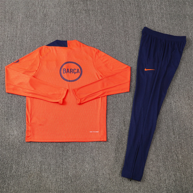 Barcelona 2025/26 Orange T90 ¼ Zip Training Set | Adult + Kids Sizes