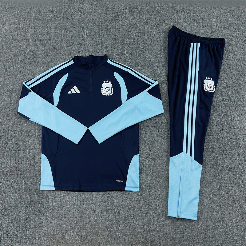 Argentina 2026/27 Navy ¼  Zip Training Set | Adult + Kids Sizes