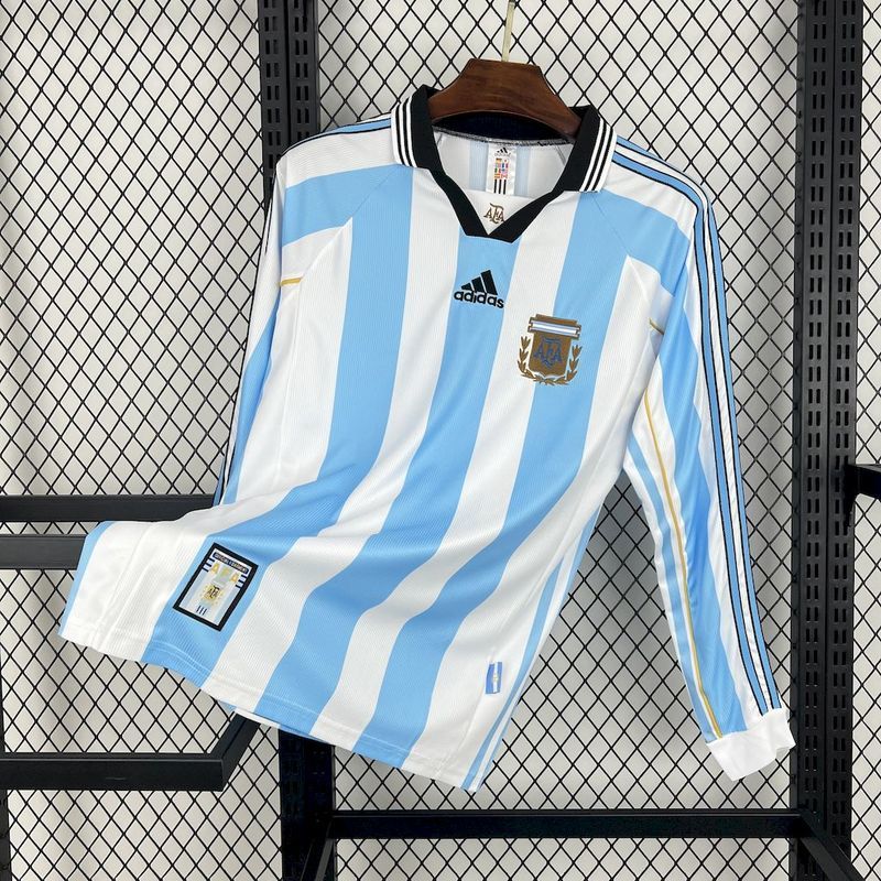 Argentina 1998 Home Long Sleeve - Retro