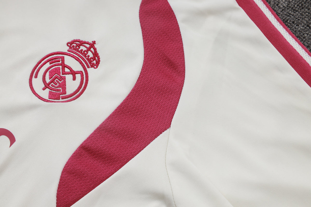 Real Madrid 2026/27 White Pink ¼  Zip Training Set | Adult + Kids Sizes