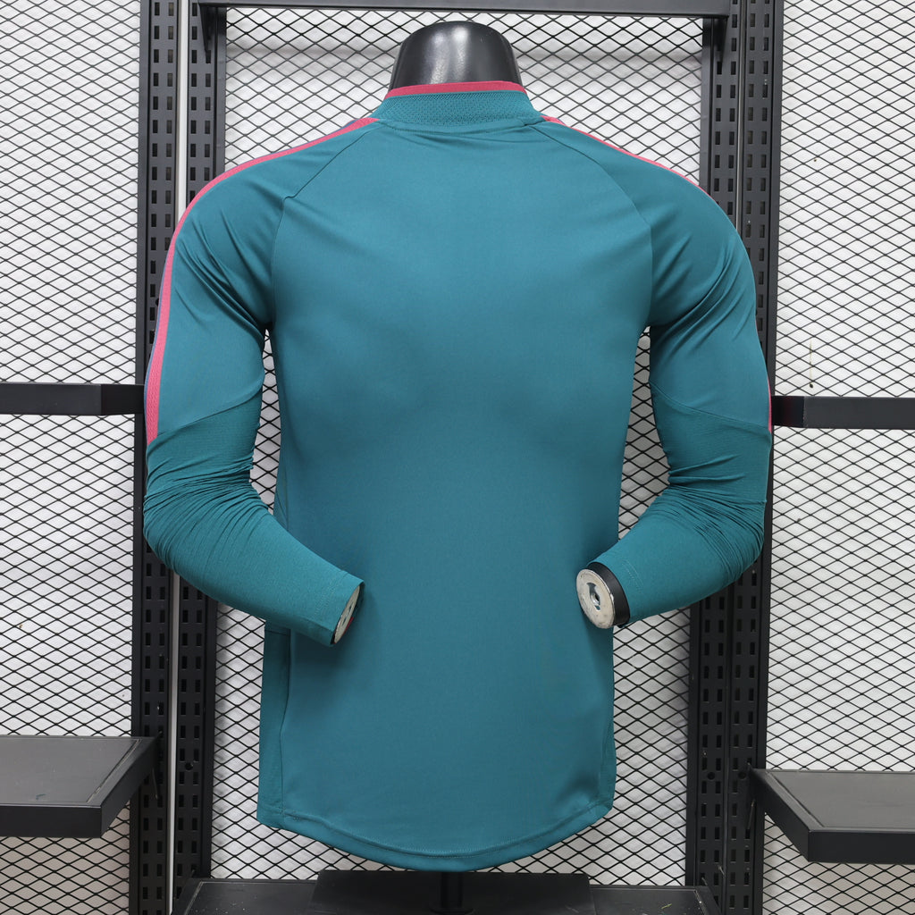 Real Madrid 2026/27 Green ¼  Zip Player Version Training Top
