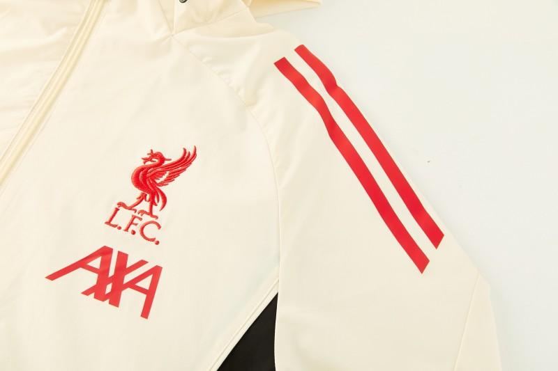 Liverpool FC 2025/26 Cream Hooded Tracksuit