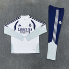 Real Madrid 2026/27 White/Navy ¼  Zip Training Set | Adult + Kids Sizes