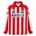 Atletico Madrid 1994/95 Home Long Sleeve - Retro