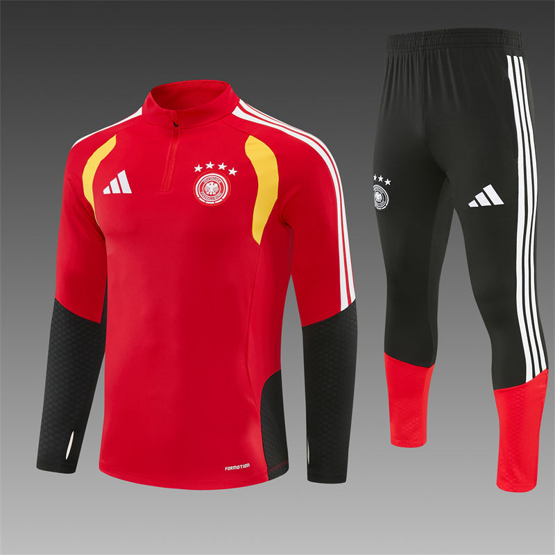 Germany 2026/27 Red ¼  Zip Training Set | Adult + Kids Sizes
