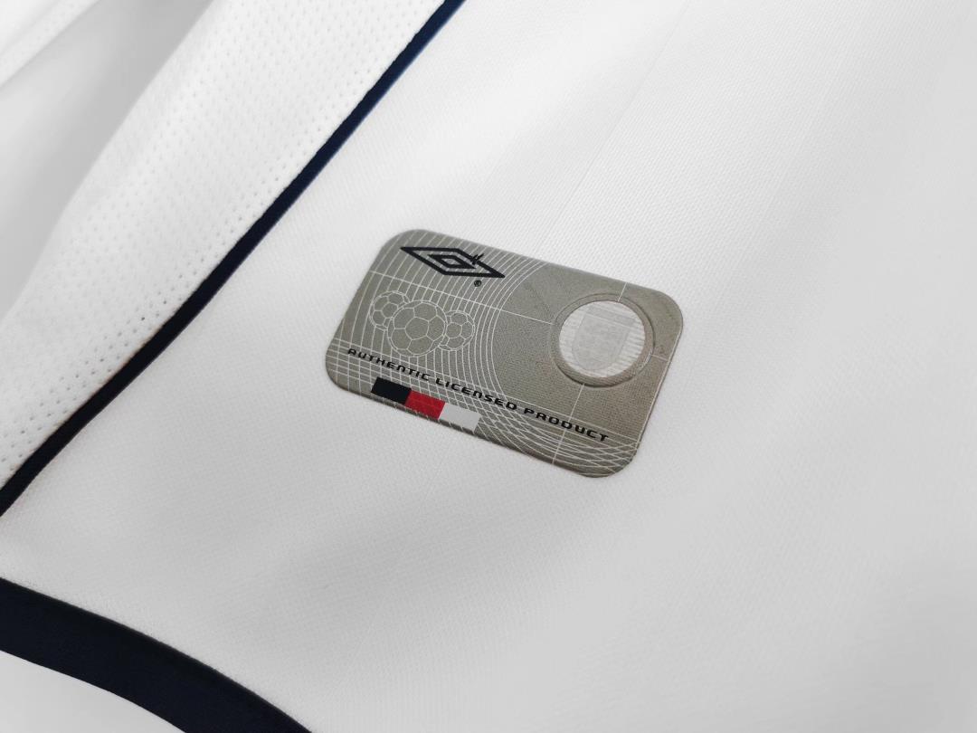 England 2002 Home Long Sleeve - Retro