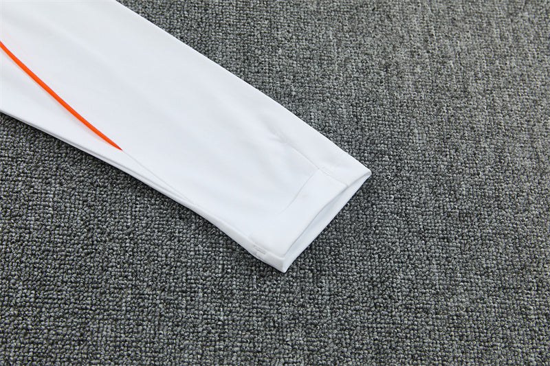 Netherlands 2026/27 White ¼  Zip Training Set | Adult + Kids Sizes
