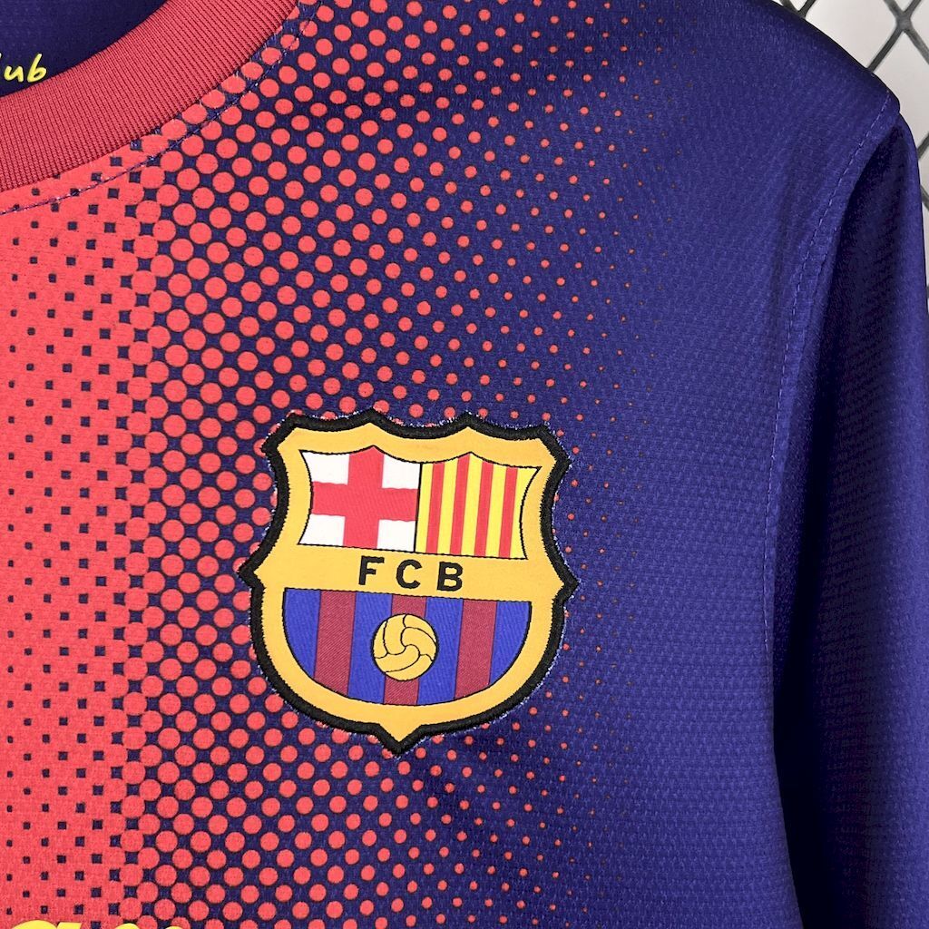 Barcelona 2012/13 Home Long Sleeve - Retro