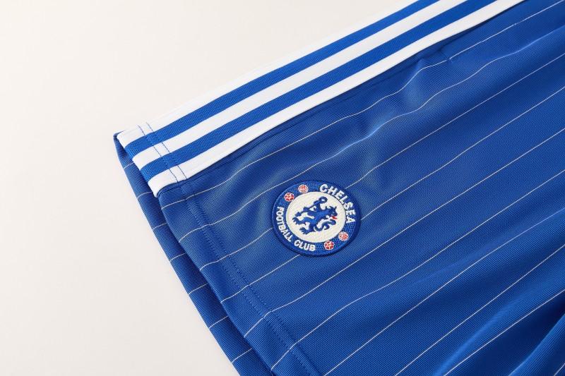 Chelsea 2025/26 White/Blue Casual Shirt + Shorts Set